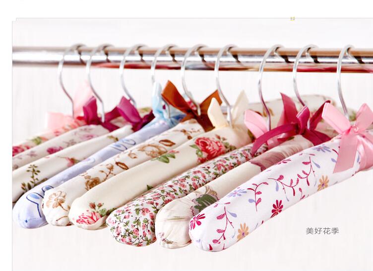 Sainwin-cintre en tissu polyester 10 pièces/lot 38cm | Porte-vêtements en éponge, cintres antidérapants pour vêtements, cintres de placards