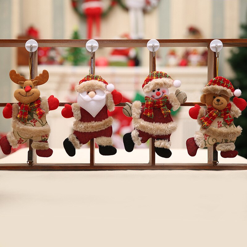 Hyvää joulua koristeet tee itse joulu joulupukki lumiukko puu riipus nukke ripustettava koriste kotiin noel natal onnellista vuotta