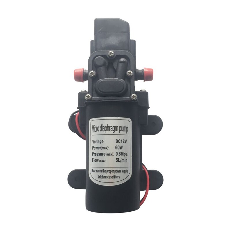 Zelfaanzuigende Pomp, Booster Pomp, Hoge Temperatuur Pomp, Spuit, Waterpomp, miniatuur Elektrische Membraanpomp, 12V60W