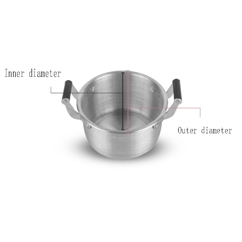 Silver Soup Pot Aluminum Alloy Non-stick Milk Pot Stockpot Cooker Salad Instant Noodle Bowl Kitchen Cooking Tools
