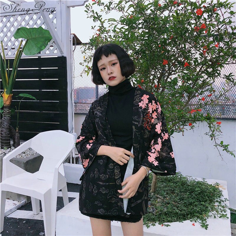 Japanese kimono shirt beach kimono cardigan women summer traditional japanese kimono yukata japanese traditional kimonos V1285