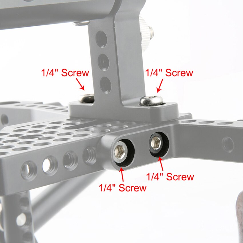 NICEYRIG-tornillo 1/4 para cámara fotográfica, aparejo de rosca de tornillo de 1/4 &quot;, 1/4&quot;, accesorios para cámara fotográfica, 14 aleación de aluminio, DSLR(10 unidades)