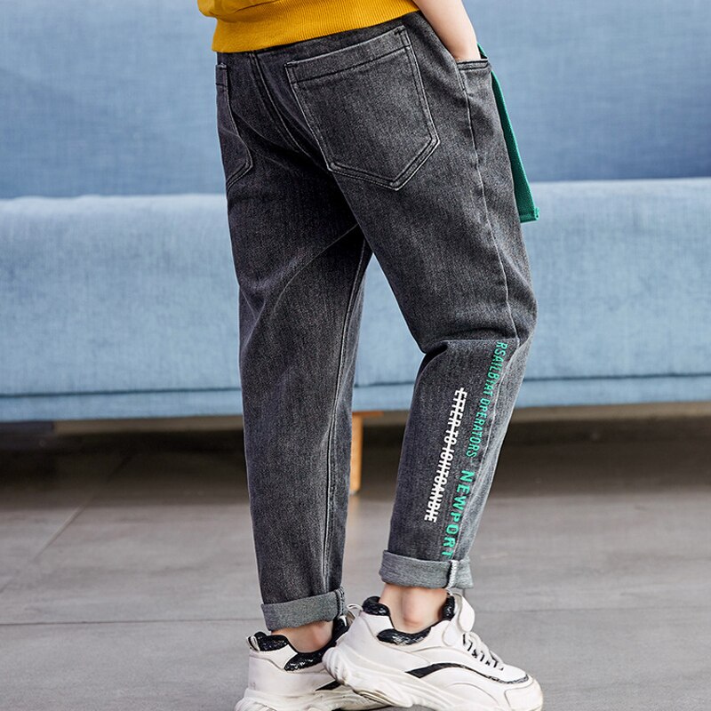 Pantaloni Casual per bambini Jeans per bambini 2020 nuovi Jeans pantaloni in Denim autunnali pantaloni elastici in vita 5-11Y Jeans Stertch per bambini