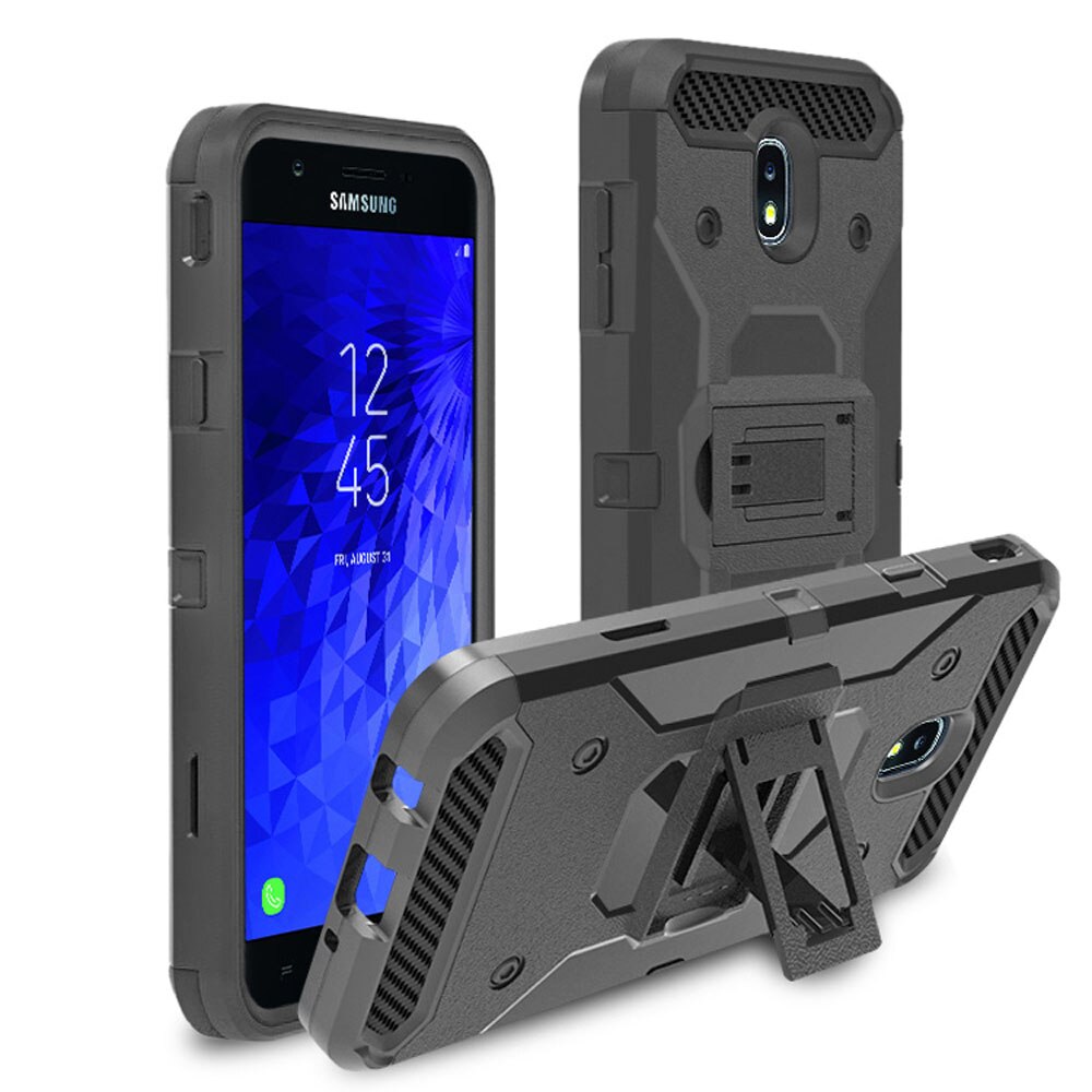 Heavy Duty Armadura Resistente Caso Belt Capa Clipe Coldre Para Samsung Galaxy J7 2018/Refinar/J7 V 2nd gen/Estrela/Aura/Aero/Top/Crown/Eon