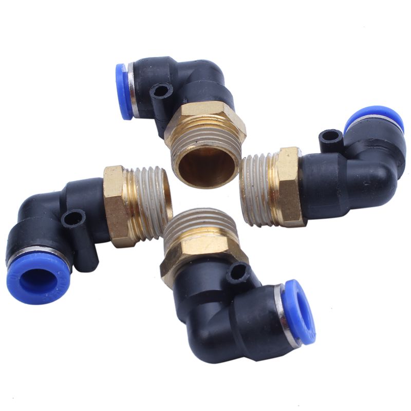 Quick Fitting 10 mm to 1/2 BSP Thread Male Quick Couplings Pneumatic Fittings 4 pieces