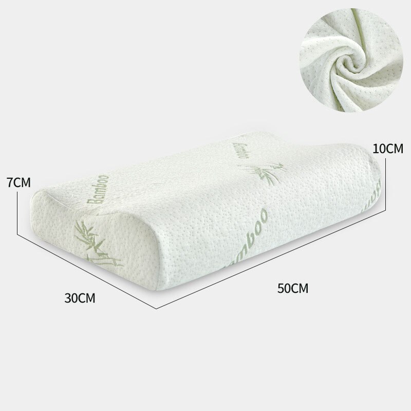 Bambus fiber minne skum puter sove helsetjenester terapi livmorpute ortopedisk pute sengetøy almohada ortopedica: Bambus / 50 x 30cm