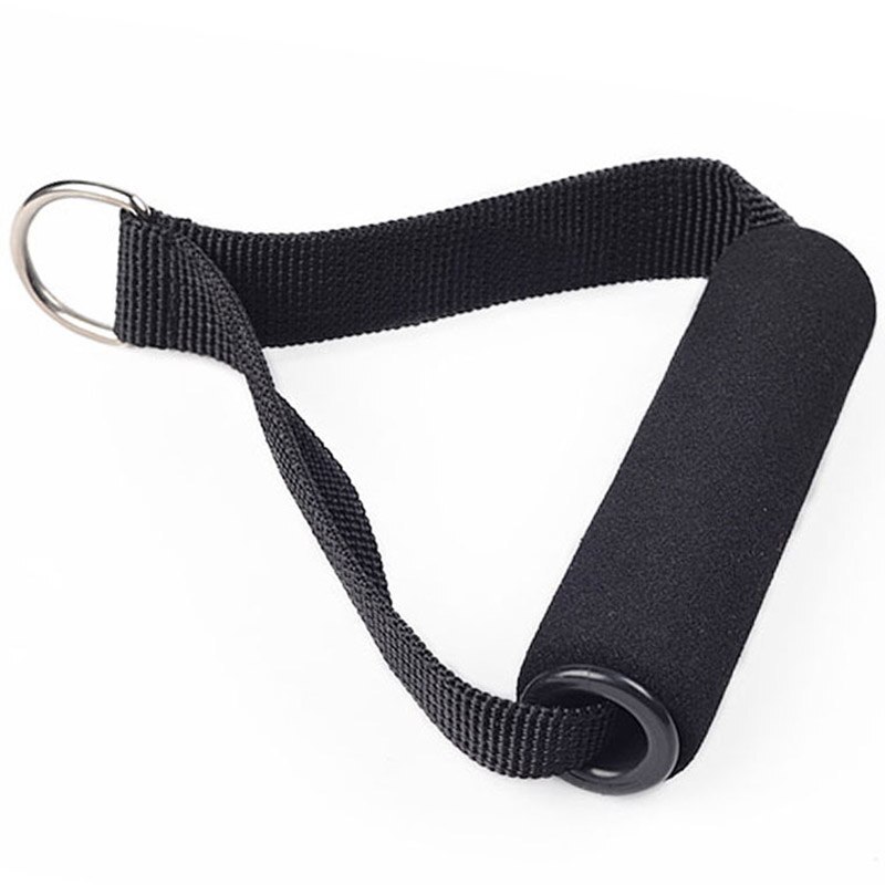 1 pièces poignée multifonction tirer corde poignée extracteur accessoires exercice Fitness équipement accessoires costume pour bandes de résistance: Black
