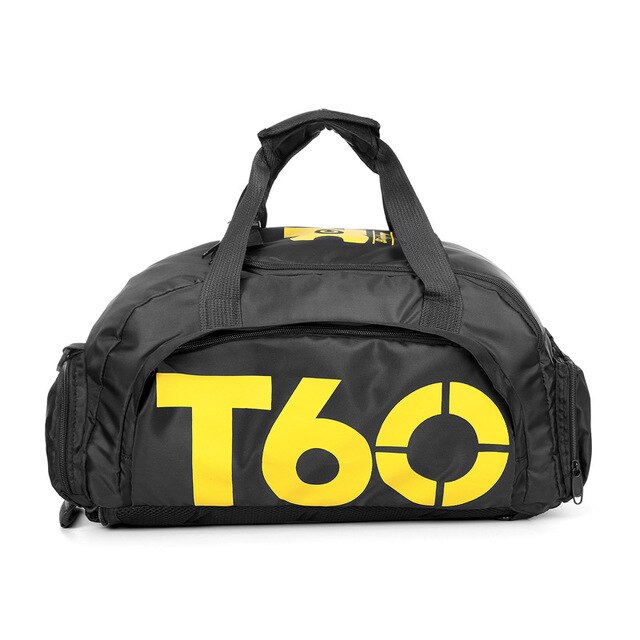 T60 Waterproof Gym Sports Bags Men Women molle Fitness Training Backpacks Multifunctional Travel/Luggage bolsa Shoulder Handbags: Yellow
