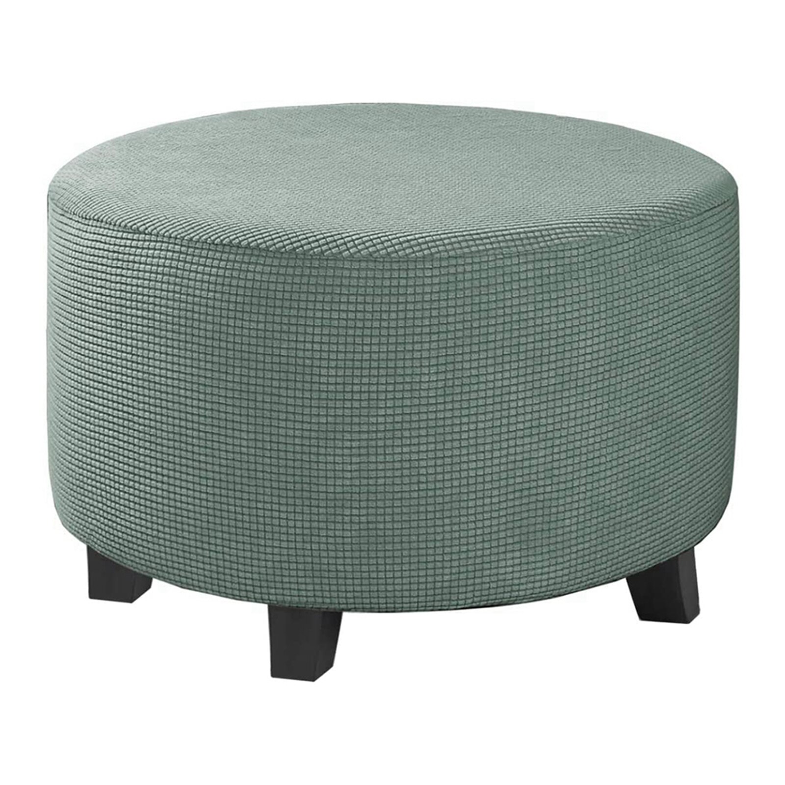 Ottoman Slipcovers Round Ottoman Footstool Cover Removable Machine Washable