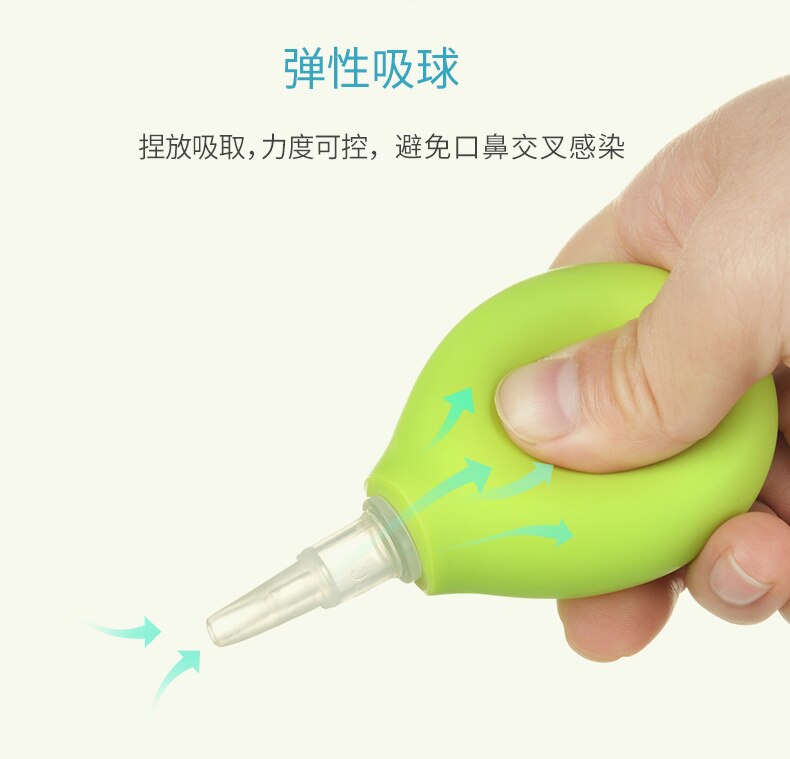 Infant Nasal Manual Clean Tools Suction Device Snot Mouth Suck Type Neonatal Sucker Tool Nose Supplies Soft Head Child Cleaner