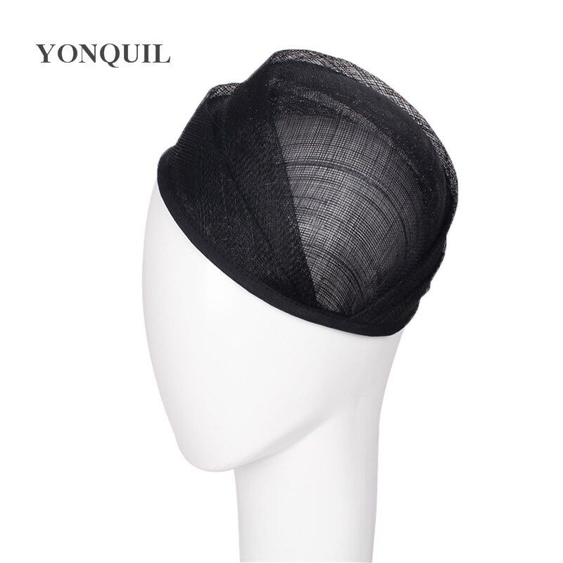 Tocado de SINAMAY grande de 20CM, tocado de boda, sombrero de Sinamay Percher, Base de milinería, Material de tocado Diy, 3 colores: Negro