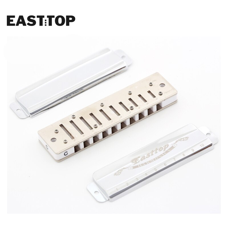 EASTTOP T008 10 hole advanced harmonica mouth organ harmonica