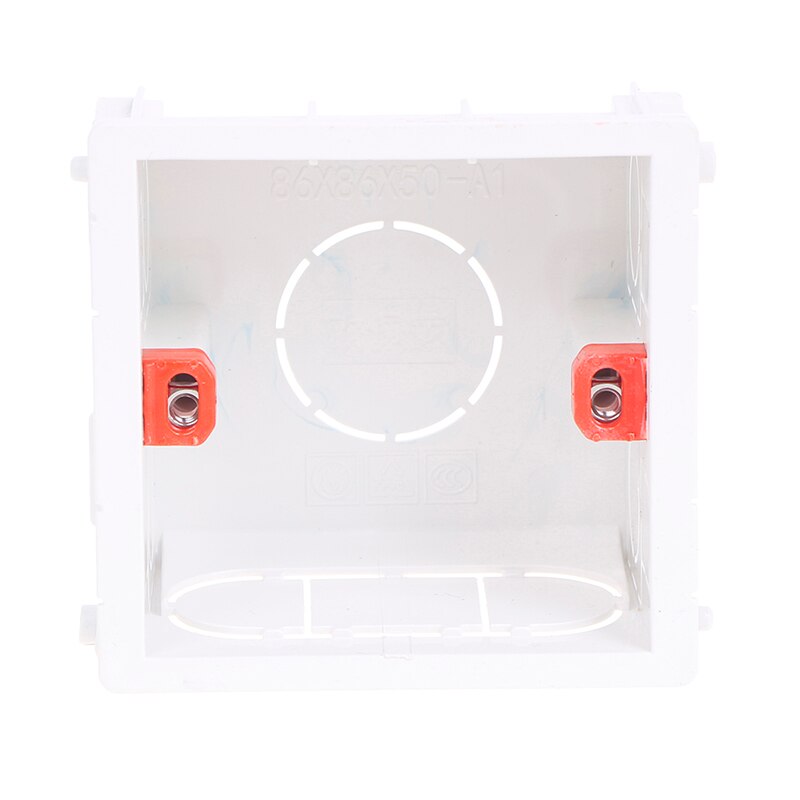 1Pc Type 86 Atlectric Hidden Mounting Box Cassette Switch Socket Junction Box Atlectric Mounting Box: White