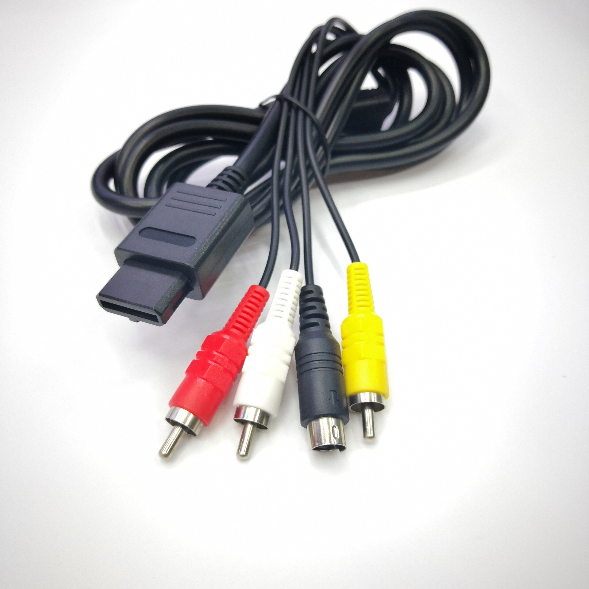 1.8M AV Cable S-Video RCA Video HD TV Cable for Nintendo Gamecube 64 SNES NGC N64