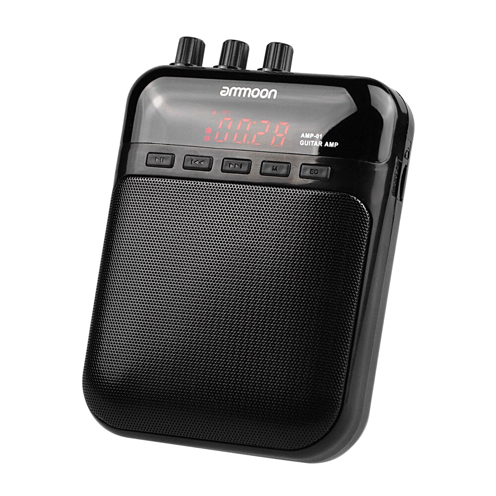 Ammoon AMP-01 5W guitare ampli enregistreur haut-parleur TF carte Slot Compact Portable multifonction guitare accessoires