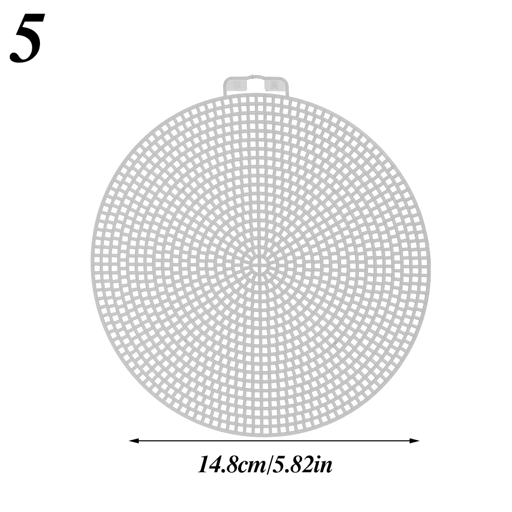 Crochet à grille pour couture, bricolage, fournitures artisanales, sacs à loquet, maille en plastique, fil de tissu, sac, tapis, sacs de tissage, accessoires de fabrication: 5