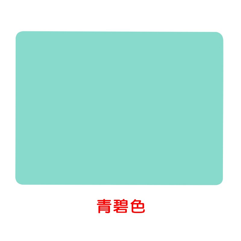 Tapis épaississant en silicone anti adhésif, planche à rouler, cuisson, pâte de farine feuille de table, outils de cuisine: Cyan