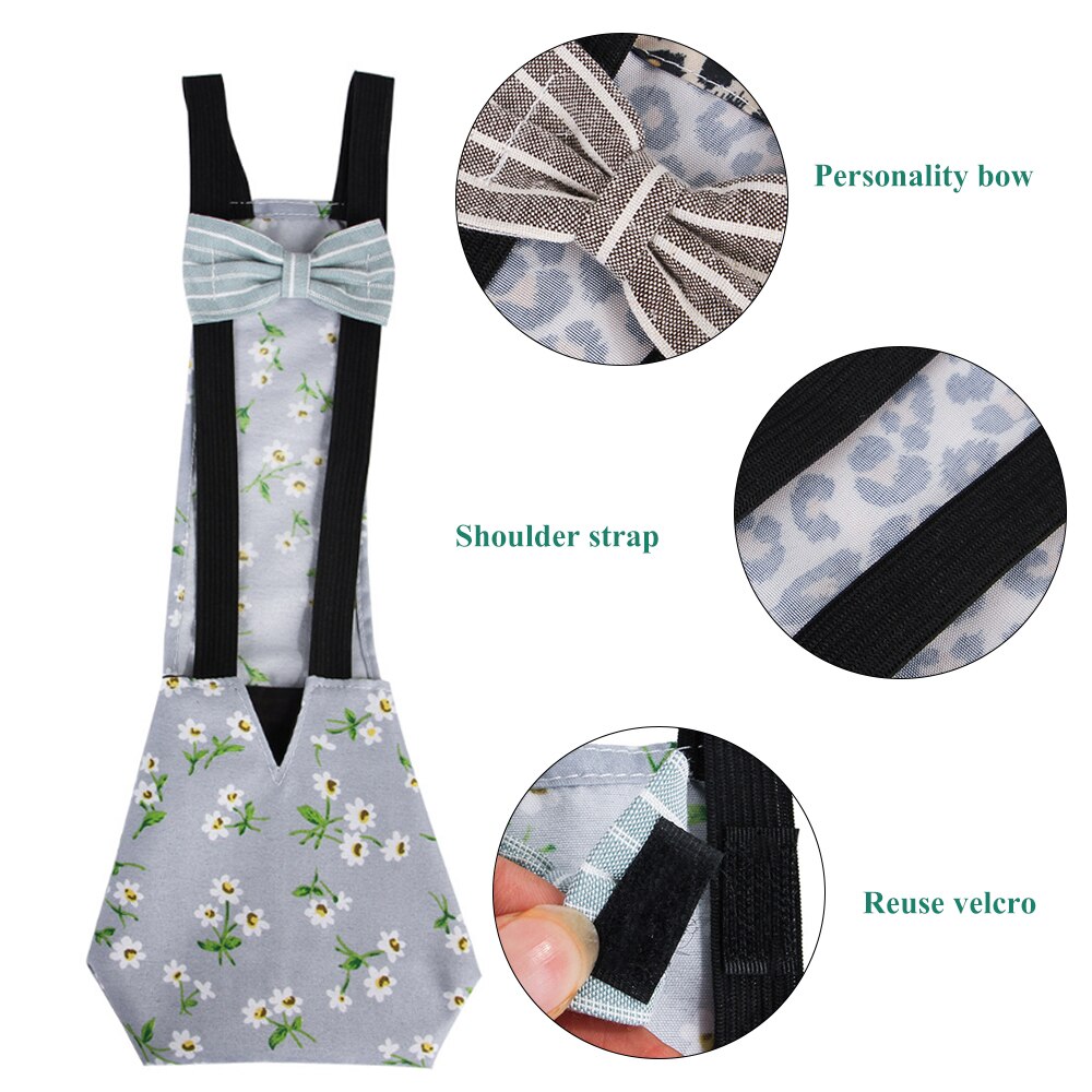 pañal para mascotas, pañal para pollos y patos, ropa de granja, lavable, portátil, tela para aves de corral con banda elástica S/M/L