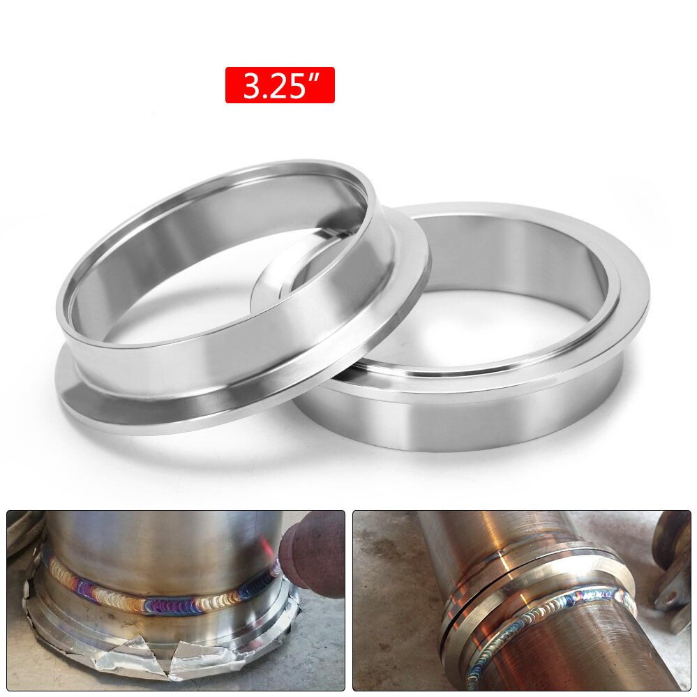 (2PC/LOT) 3.25" V-Band Flange Stainless Steel 304 FEMAL &amp; MALE OR NORMAL V Band Flange VFN325/VFM325