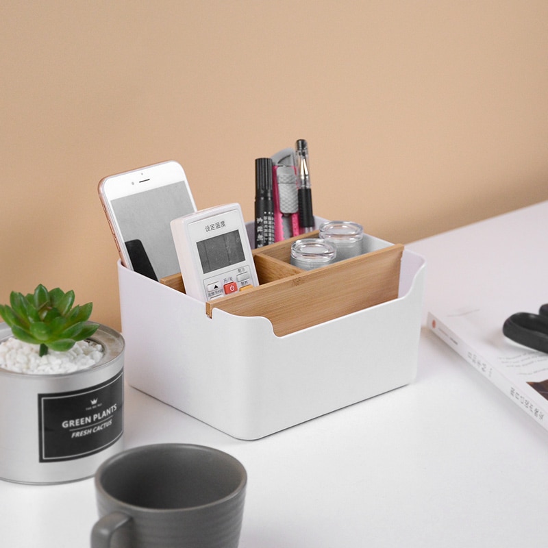 Multi-functional Desktop Storage Box Office Desk Accessories Penholder Office Supplies Stationery Items Desk Organizer