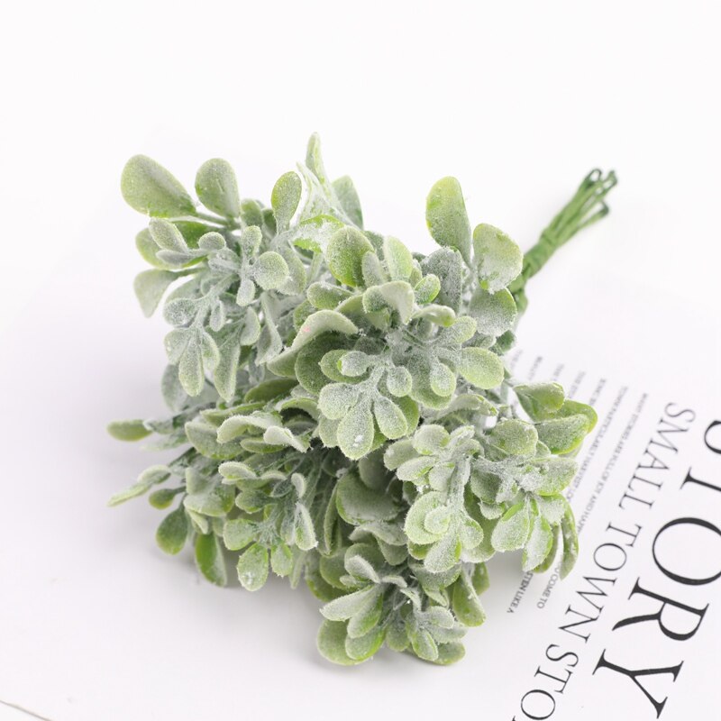 6 piezas de plantas artificiales para decoración navideña, adornos para el hogar, arreglo floral, hojas de eucalipto, lavanda, de joyería: 9