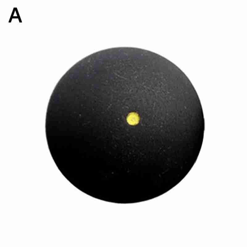 1 pièces 37MM Balle De Squash Point Jaune Basse Vitesse Balle En Caoutchouc Tube Boule Dot Formation Bleu Courge Emballage E7U7: Single yellow dot
