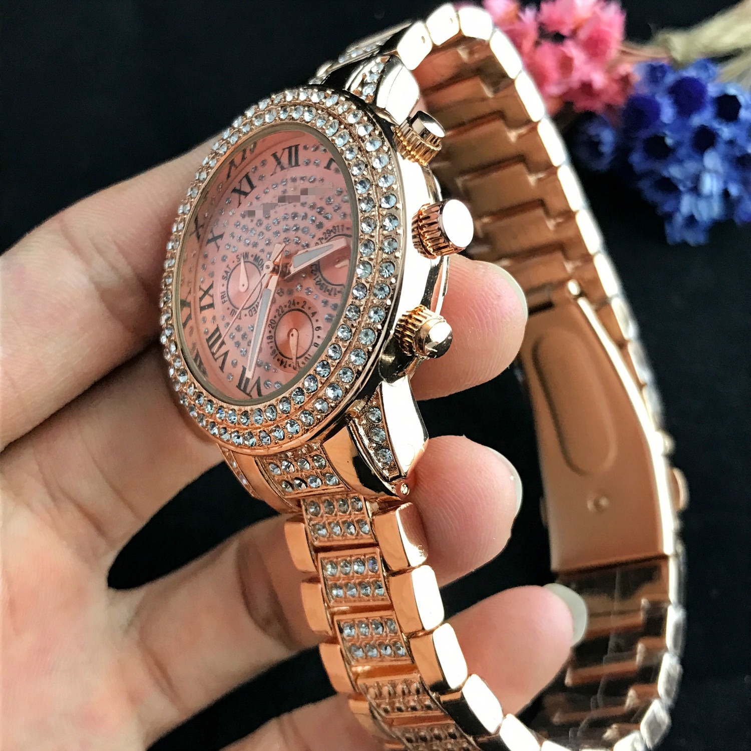 Silver Gold Diamond Stainless Women Watch Quartz Wrist Watches Ladies Girls Famous Brand Female Clock Montre Femme reloj