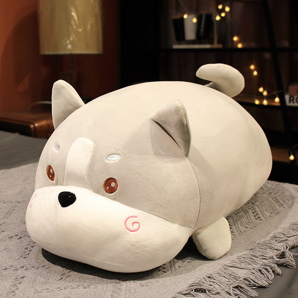 Adorable Dog Plush Doll Soft Stuffed Toy Kid Hugging Pillow 50cm Comfortable for Kids Girls Pacify Rag Toy EIG88: Light Grey