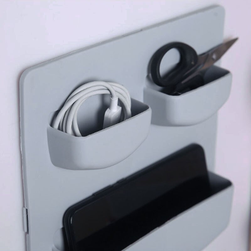 PP Kitchen Tools Storage Organizers Adhesive Cabinet Door Wall Shelf Kitchen Supply Accessory Kitchen Organizer