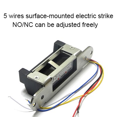 ANSI Standard Heavy Duty Electric Strike Lock 1000kg Holding Force Glass Door Electric Strike Power to Unlock/lock Adjustable: XM-124BS