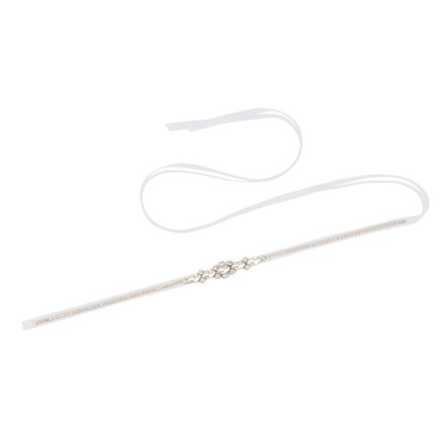 Cinturones de boda brillantes y finos, fajas nupciales de diamantes de imitación, cinturones de novia de plata fina para mujer, cinturón de para accesorio de boda: white