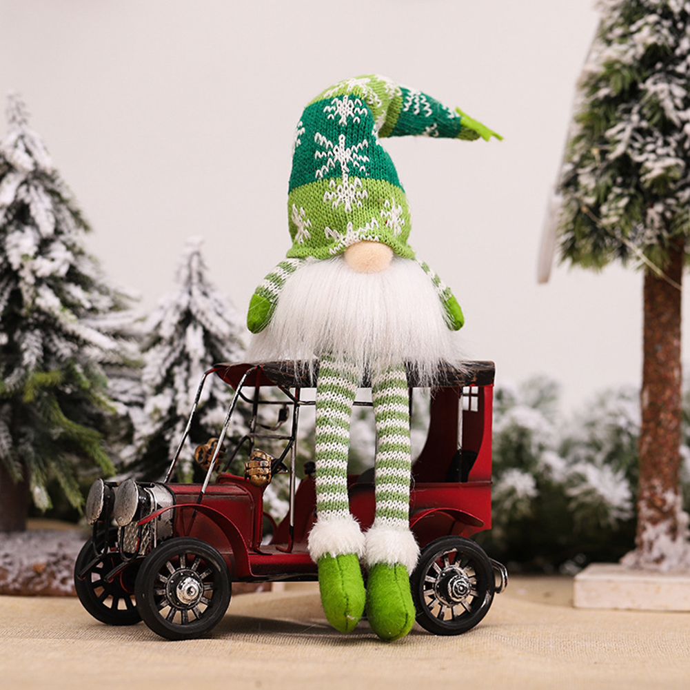 Leuchtende, gesichtslose weihnachtswichtel-puppe mit licht, baumanhänger, zwergen-weihnachtsdekoration, schmuckstück