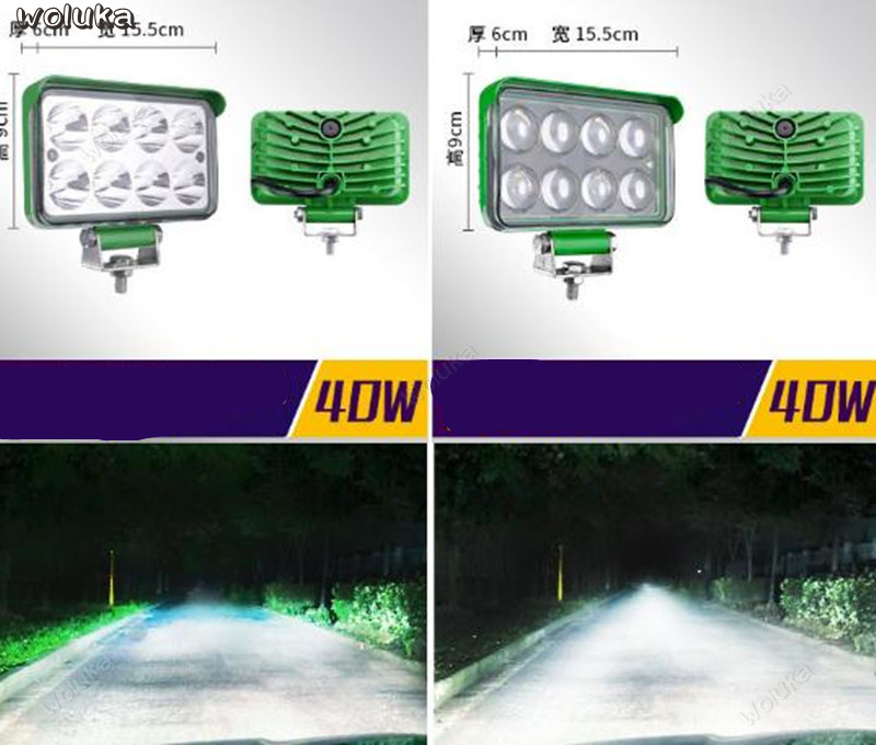 LED truck spotlight car 12V 24V super bright fog light reversing light tractor modified long strip spotlight CD50 Q04