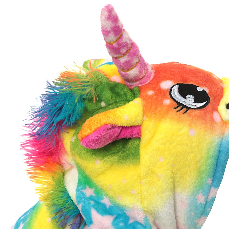 Barn unicorn kigurumi flickor pyjamas cosplay onepiece pojkar flanell vinter mjuk varm sovoverall barn unicorn festkläder