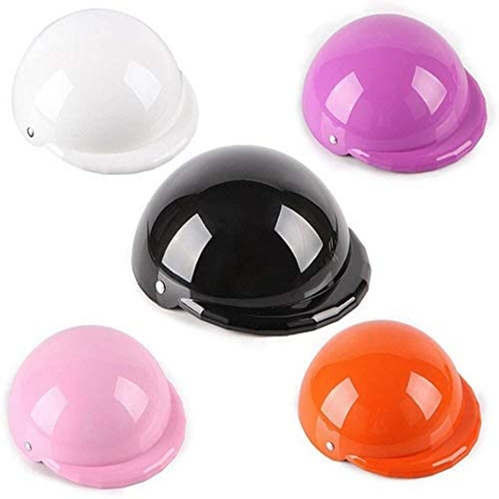 5 Kleuren Hond Helm Cap Hoed Abs Plastic Doggie Puppy Motorfietsen Rijden Fiets Helm Zon Regen Bescherming Voor Kleine huisdier