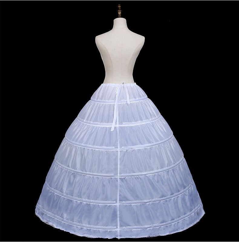 Conjunto de 6 aros para vestido de boda, conjunto de 6 aros para vestido de novia, con falda interior de crinolina, accesorios de boda
