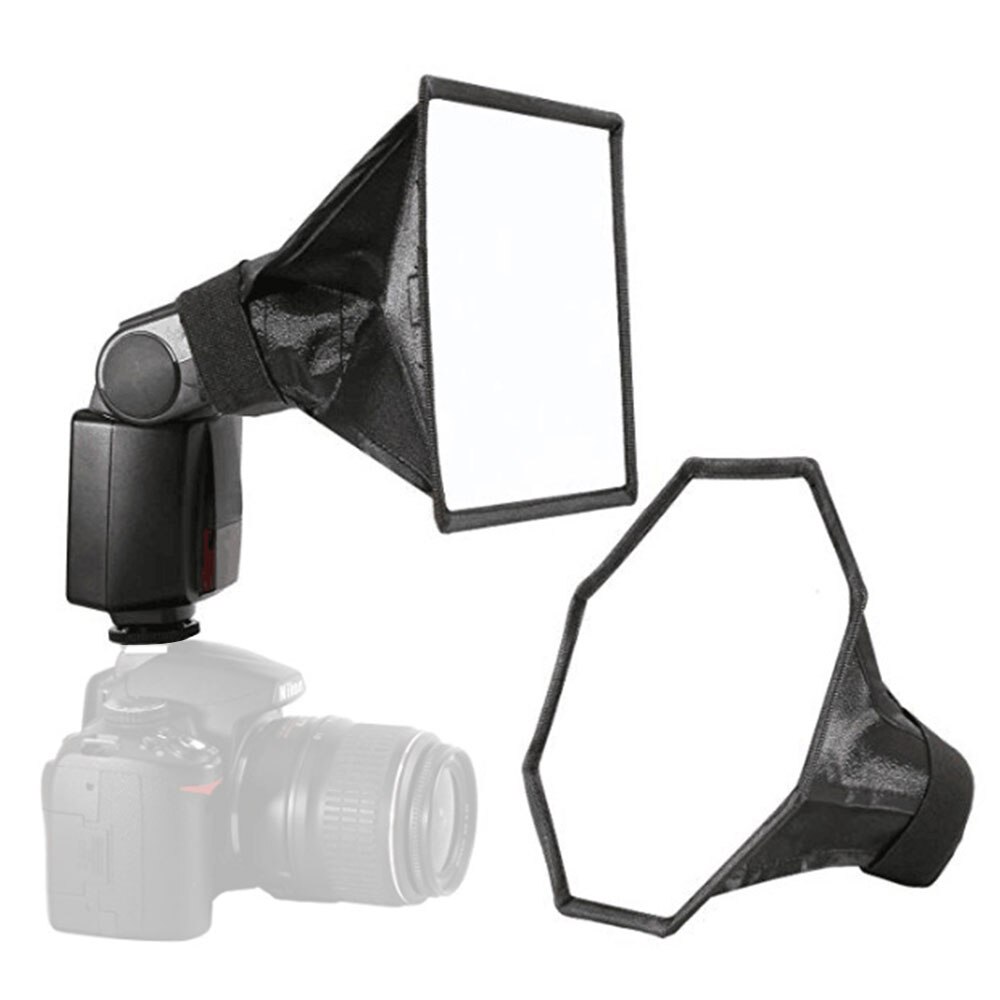 Portable Photography Flash Softbox Diffuser Mini Speedlight Softbox Kit Camera Photo Foldable Soft Box a camera lighting BOX