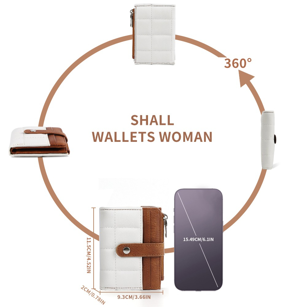 Pochette matelassée de Style coréen décontracté, porte-monnaie étanche, porte-carte de crédit, multi-cartes, sac de voyage en PU