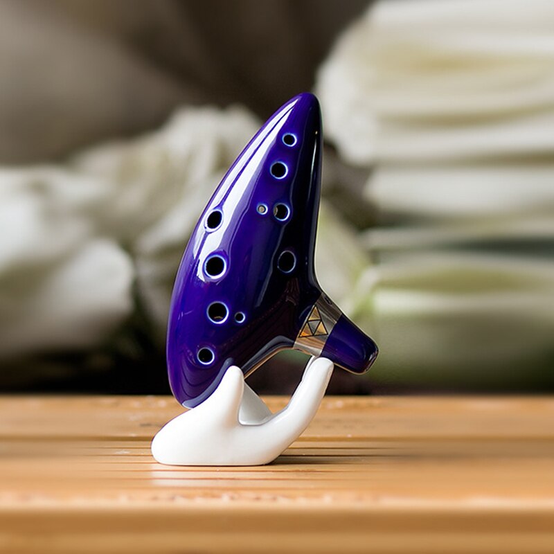 Ocarina med sangbog 12 huls alt c ocarinas leg med display stand beskyttelsestaske asd 88