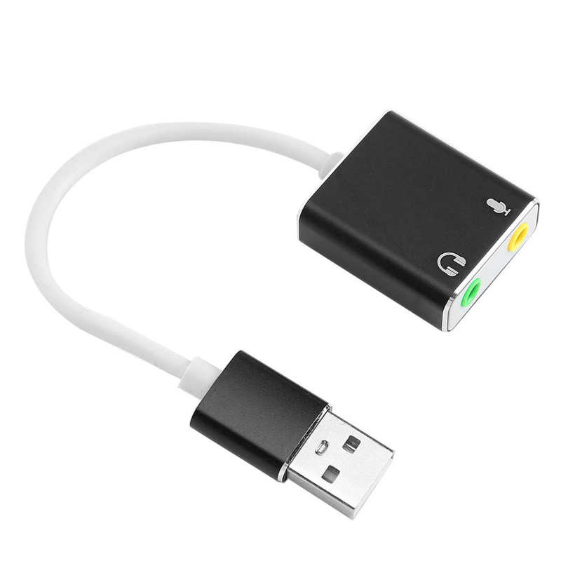 USB Sound Card Independent Sound Card Aluminium Alloy For Win2000/ WinXP/7/8 / Win3003 System