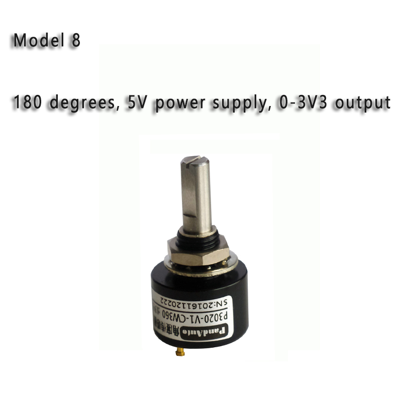 Non-contact Angle Sensor Displacement Sensor 0-360 Degrees No Dead Angle Digital Potentiometer: wine red