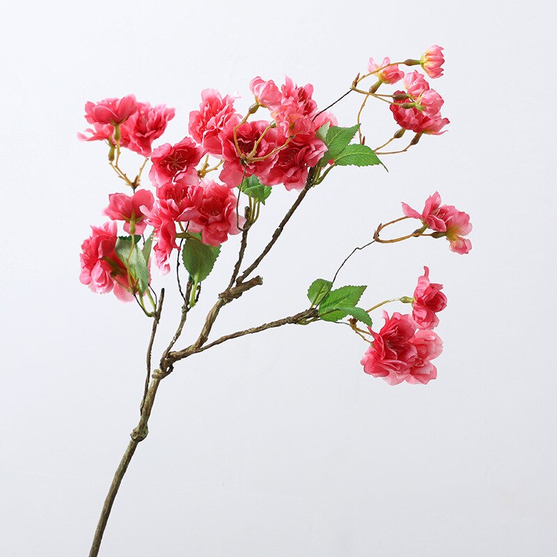 Kirsebærblomst kunstige blomster silkeblomst til bryllupsdekoration lav pris lyserød dekoration hjem valentinsdag