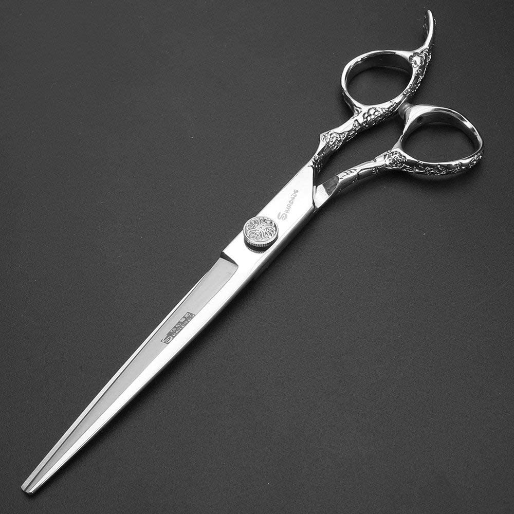 Tijeras profesionales de peluquería, de 7 pulgadas, para peluquería, corte plano