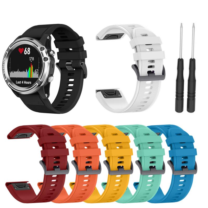 Silicone Strap For Garmin Fenix 3 3HR 5X 5X Plus Band Sport Bracelet Rubber Watchband Silicone Fitness Replacement Band