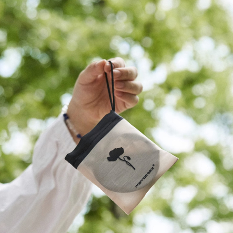 Draagbare draagbare opvouwbare ventilator met opbergtas, compact en draagbaar, geschikt voor buitenactiviteiten in de zomer voor reizen in de zomer