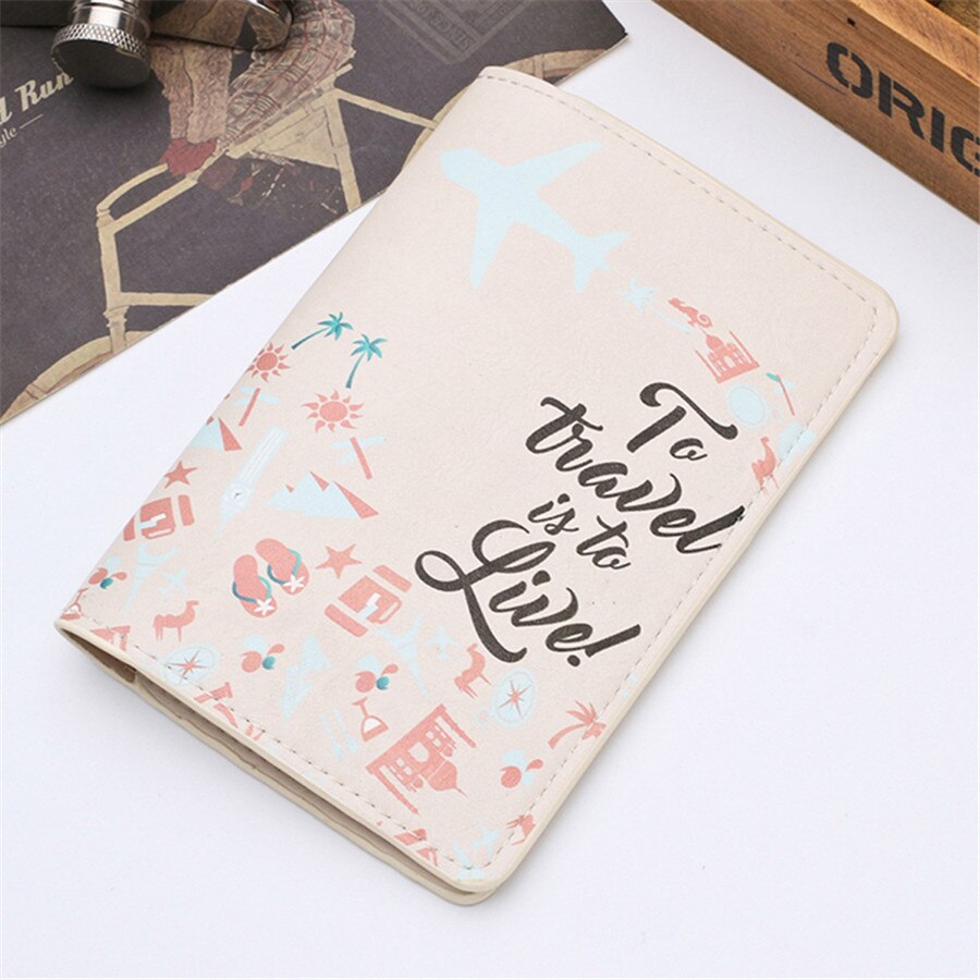 Zoukane Cover Travel Passport Cover Card Case Vrouwen Mannen Reizen Creditcardhouder Reizen ID & Document Paspoorthouder CH02A: Style7