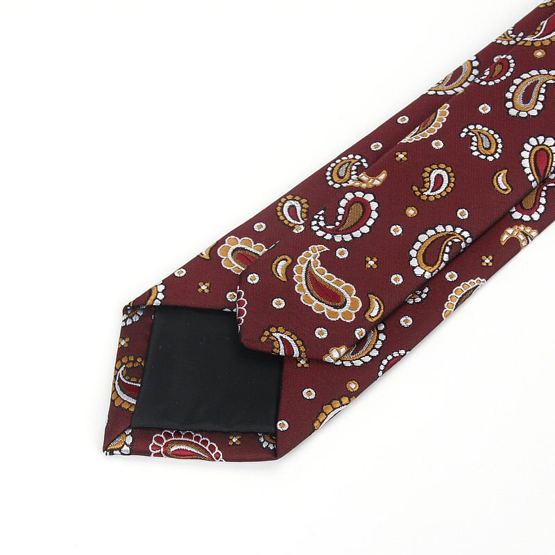 Herre slips smalle slips 6cm klassiske paisley slips til mænd formel business bryllup jakkesæt halstøj jacquard vævede slips