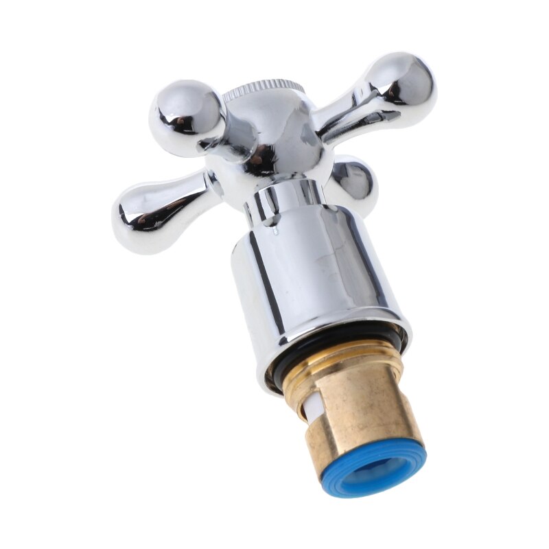 1Set Copper Cross Handle Bath Sink Faucet Handle for Kitchen Bathroom Sink Water Faucet Mixer Accessories Kit