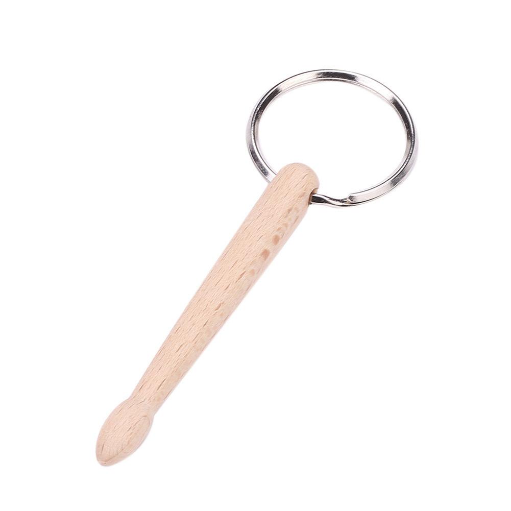 1 Pair Mini Drum Sticks Wood Smart Keychain Drumst... Grandado