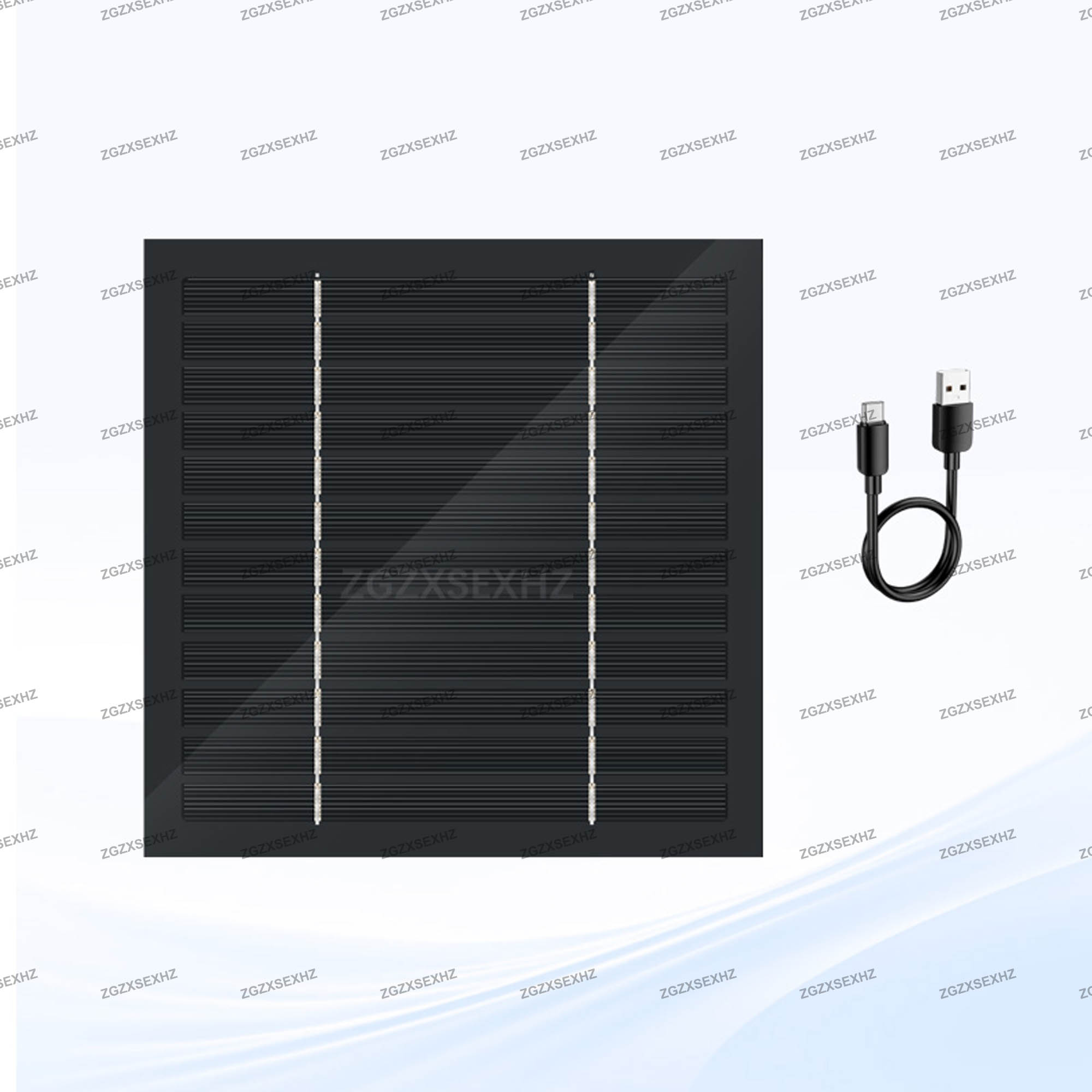 10w panele słoneczne, przenośny mini wentylator usb z ładowarką, obrotowy, cichy, silny wiatr, do użytku na zewnątrz, na kempingu, na biurku, na stole, do komputera: Kamuflaż cyfrowy
